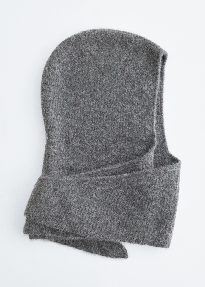 Žebrovaná kapuce s šálou ze směsi alpaka, & Other Stories, 1790 Kč