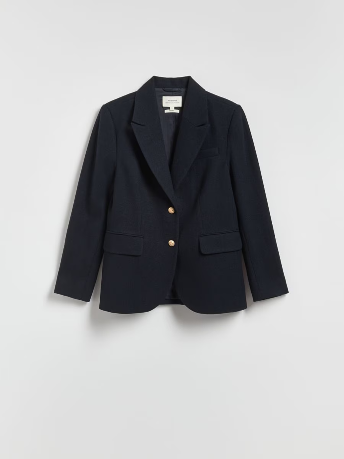 Jednořadé sako s vlnou, Reserved, 1799 Kč