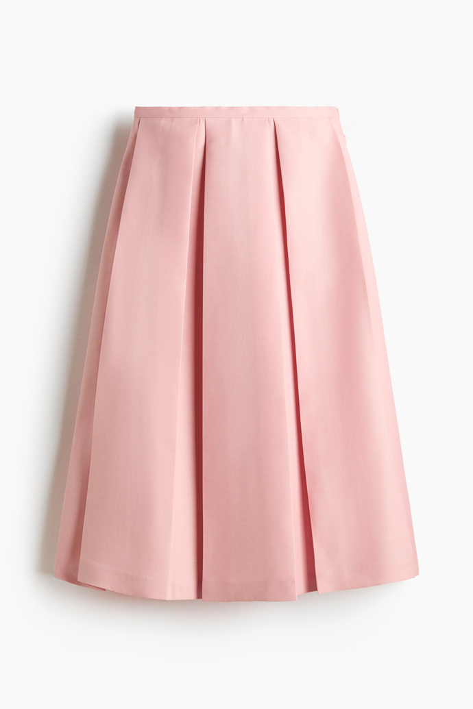 Plisovaná midi sukně, H&M, 1099 Kč