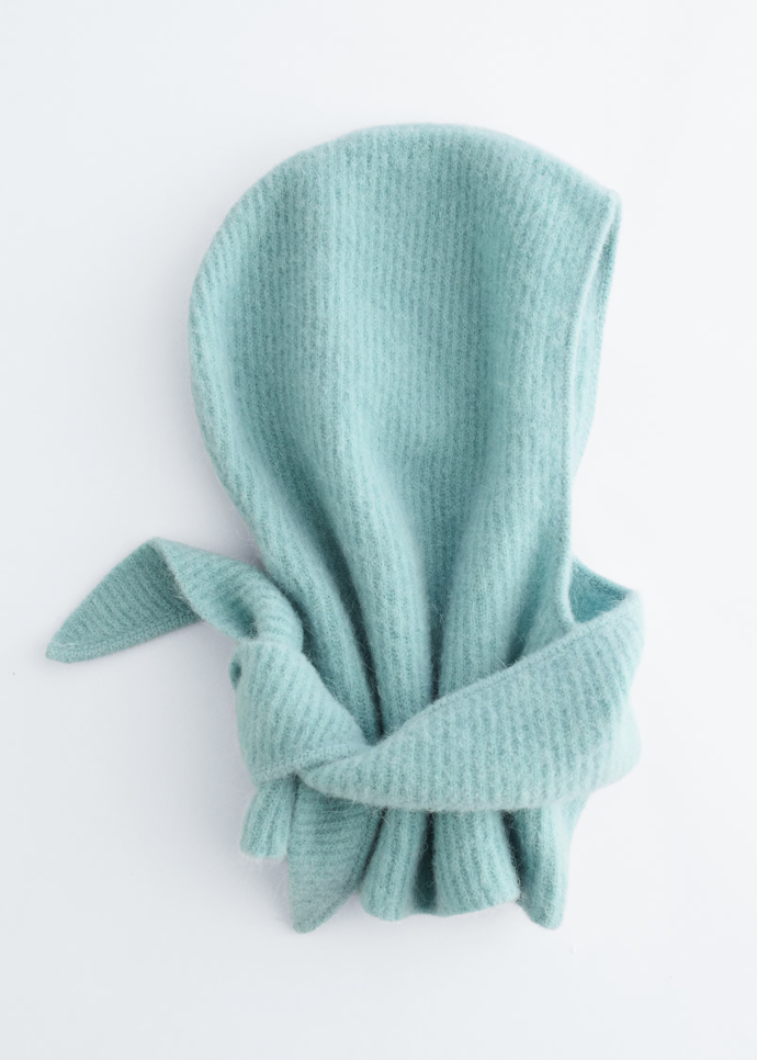 Žebrovaná kapuce s šálou ze směsi alpaka, & Other Stories, 1790 Kč