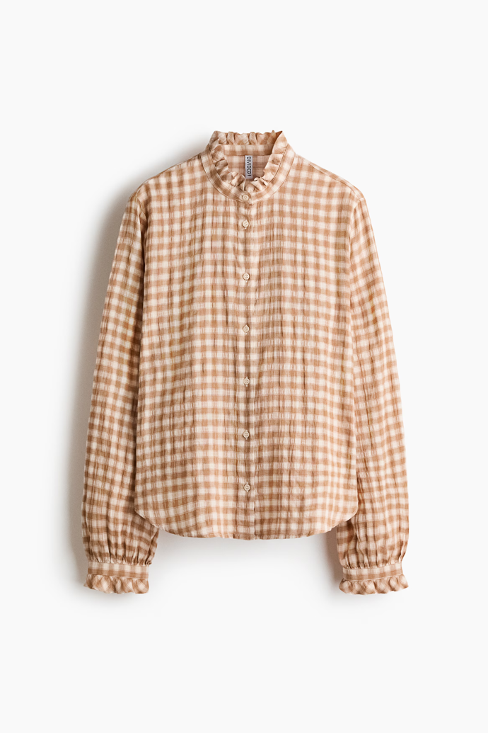 Halenka s volánkovým límečkem, H&M, 479 Kč