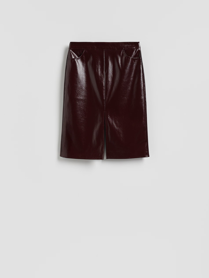 Koženková midi sukně, Reserved, 799 Kč