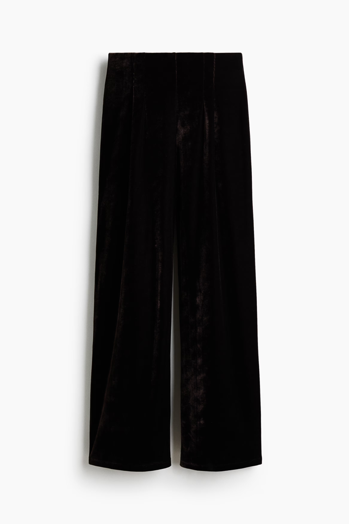 Velurové kalhoty, H&M, 569 Kč