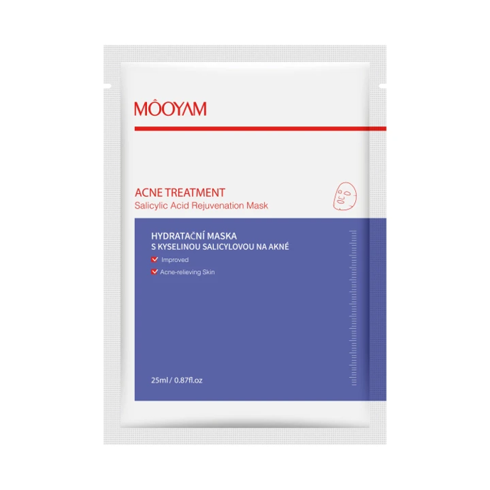 Hydratační maska s kyselinou salicylovou proti akné, Mooyam,
39,90 Kč