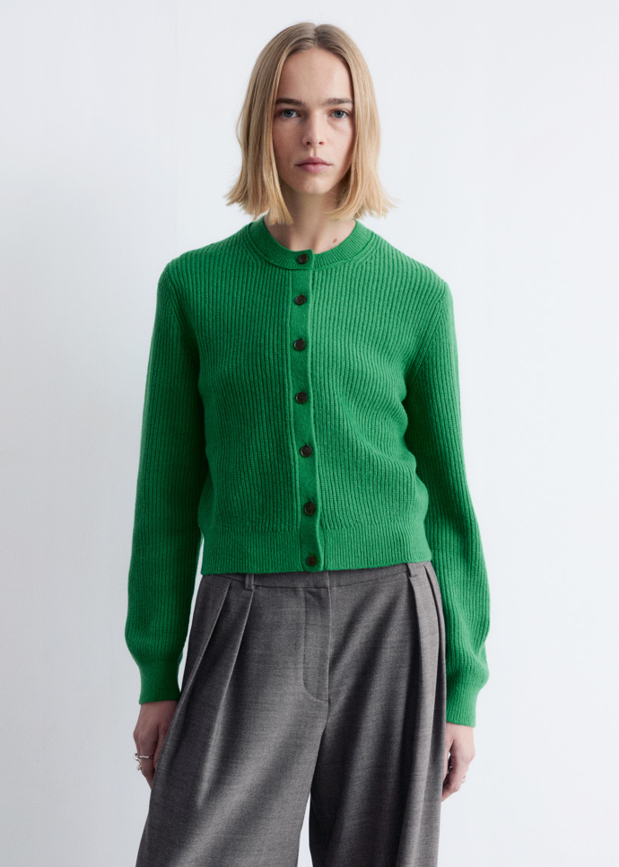 Žebrovaný pletený kardigan, & Other Stories, 1 990 Kč