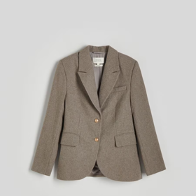 Jednořadé sako s vlnou, Reserved, 1799 Kč