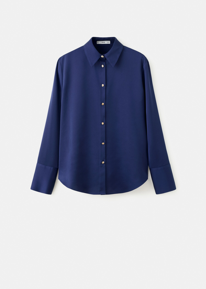 Splývavá saténová košile, Mango, 799 Kč