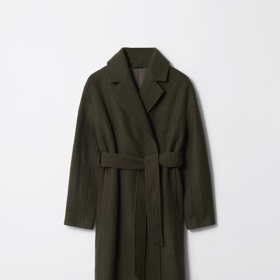 Volný vlněný kabát s páskem, & Other Stories, 6490 Kč