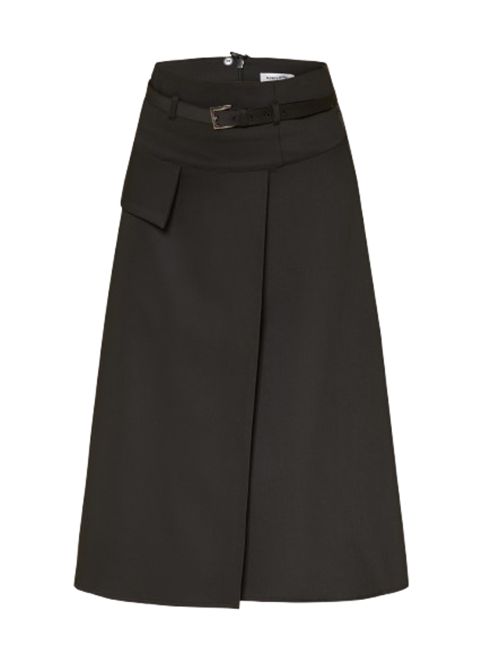 Sukně v zavinovacím vzhledu s páskem, MORE & MORE, 2599 Kč