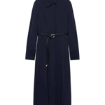 Tmavomodré košilové šaty navíc s páskem s černými a zlatými akcenty prodává třeba značka Mango za 1599 Kč.