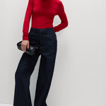 Džínové kalhoty s širokými nohavicemi, Marks&Spencer, 1799 Kč