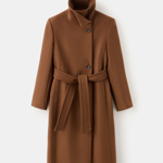 Kabát z vlny s páskem, Mango, 4999 Kč