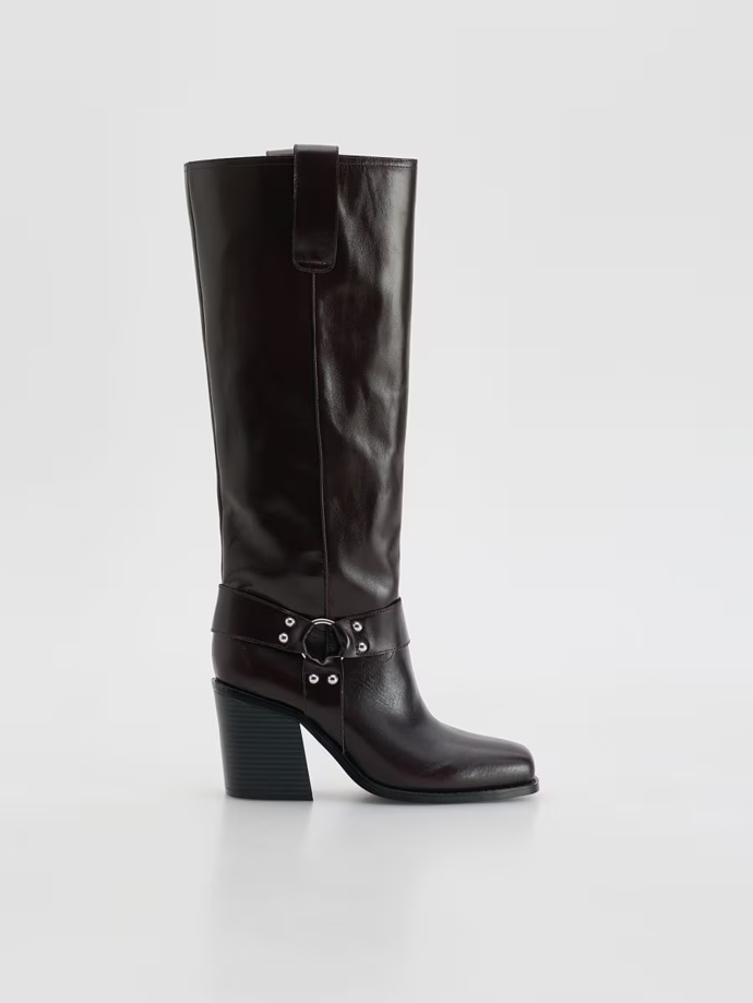Kožené kozačky po kolena, Reserved, 3399 Kč