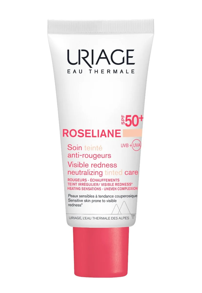 Tónovaný CC krém krém pro citlivou pleť se sklonem k začervenání s SPF 50+, Uriage, 499 Kč