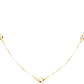 Zlatý náhrdelník tmavé základ rozzáří. Tento kousek od Apart stojí 5990 Kč.