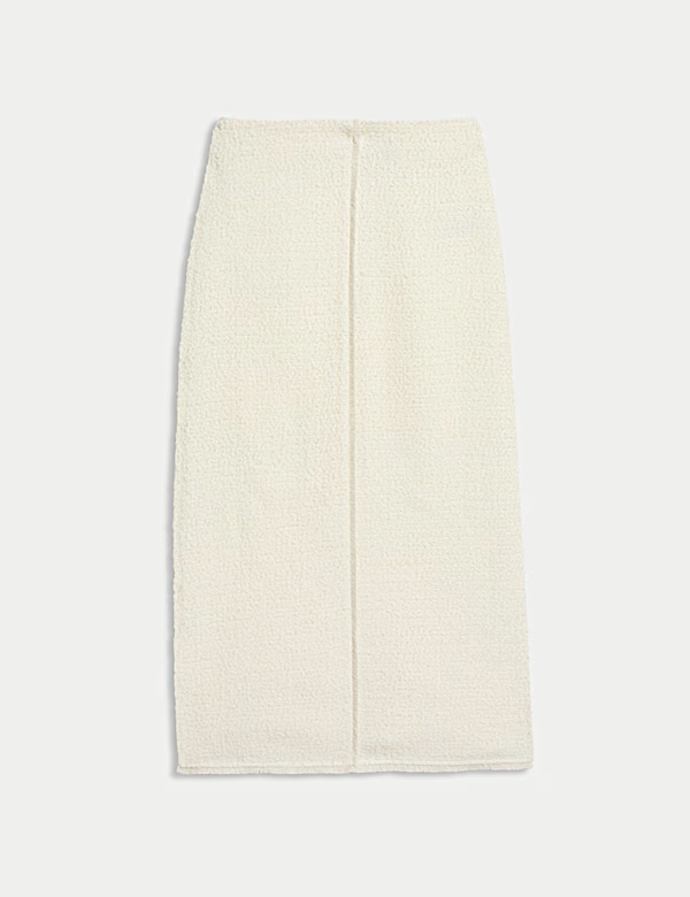 Sukně midaxi áčkového střihu s rozparkem vzadu a obsahem vlny, Marks&Spencer, 1199 Kč