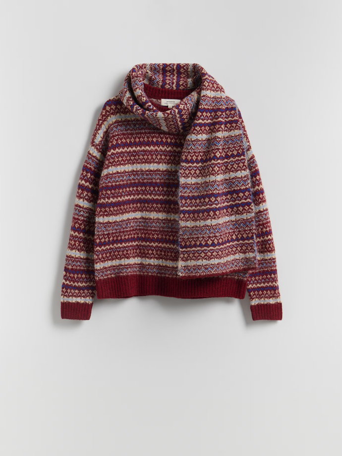 Svetr s odepínacím šálem, Reserved, 1199 Kč