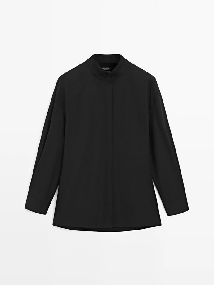 Košile se stojáčkem a páskem vzadu, Massimo Dutti, 1999 Kč