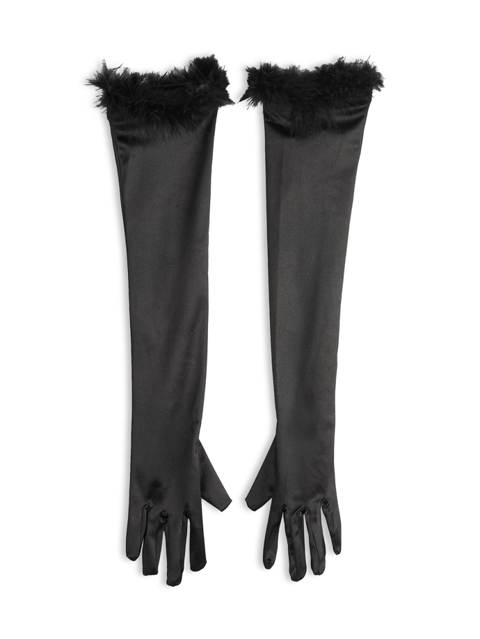 Vysoké rukavice s peříčky, Gate, 218 Kč