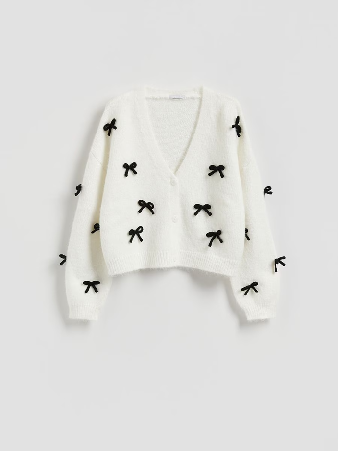 Svetr s mašlemi, Reserved, 899 Kč