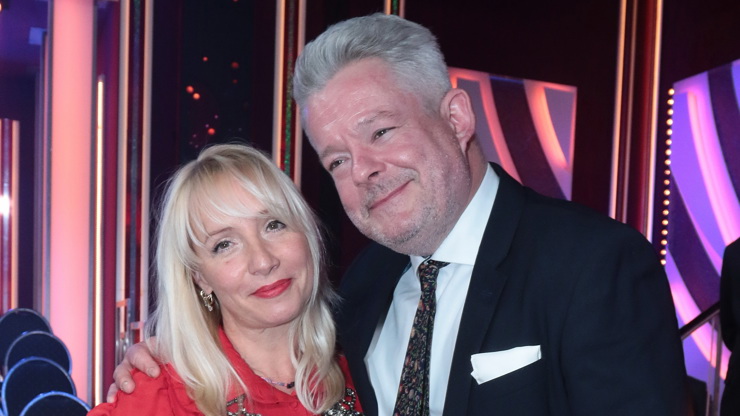 Aleš Háma s manželkou na StarDance.