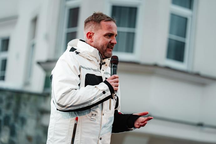 Libor Bouček ve Špindlu. 