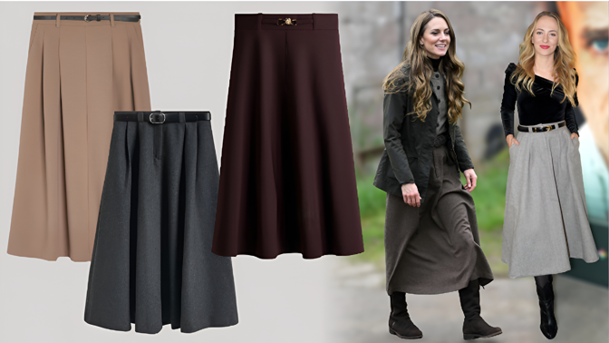 Slušivá sukně, která vám na zimu 2026 nesmí chybět: Dokonalou siluetu vytvaruje nejen Kate Middleton
