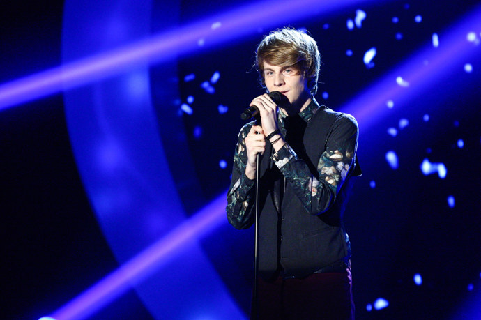 Štěpán Urban v pěvecké soutěži.