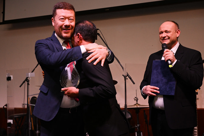 Tomio Okamura na akci Spolu s hasiči.