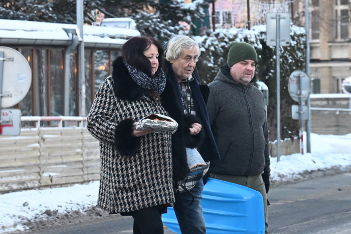 Na smuteční kar dorazil i Zdeněk Žák.