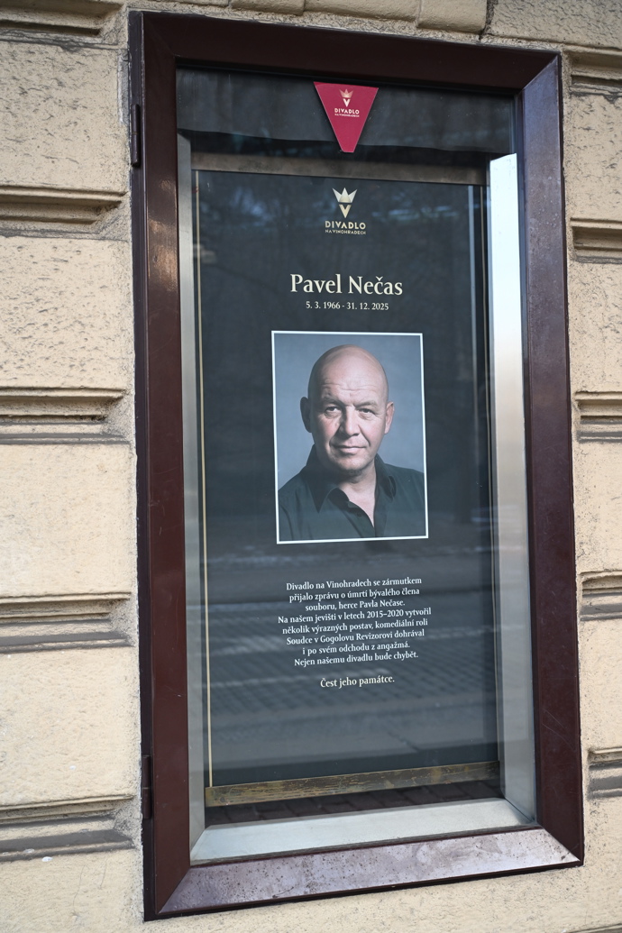 Parte v Divadle na Vinohradech.