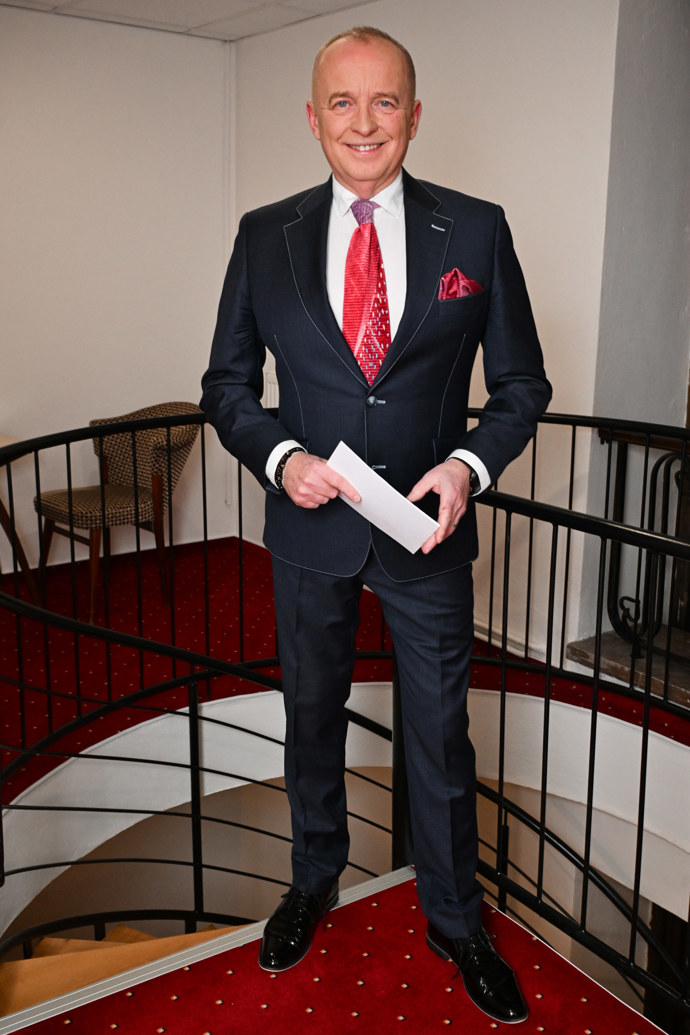 Moderátor Karel Voříšek.