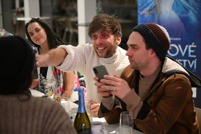 Roman Tomeš ve svém živlu. 