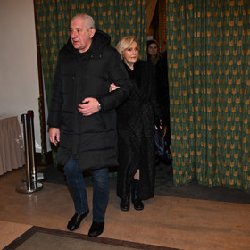 Helena Vondráčková dorazila po boku svého muže Martina Michala.