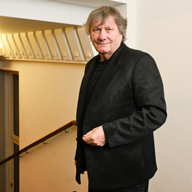 Stanislav Hložek na plese Spolu s hasiči. 