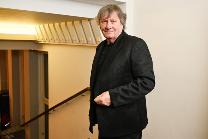 Stanislav Hložek na plese Spolu s hasiči. 