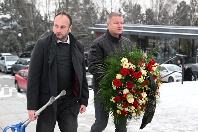 Rodina a přátelé se v Brně loučí s hercem Pavlem Nečasem. 