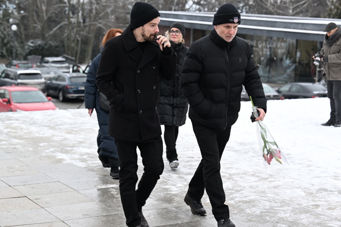 Rodina a přátelé přišli dát sbohem Pavlu Nečasovi.