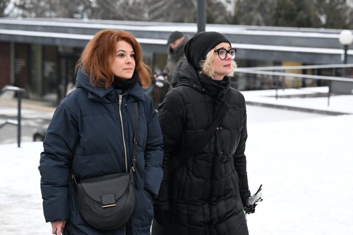 Kristýna Kociánová a Alžbeta Stanková přišly dát sbohem Pavlu Nečasovi.