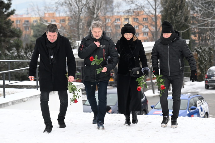 Jaromír Bosák přišel dát sbohem Pavlu Nečasovi.