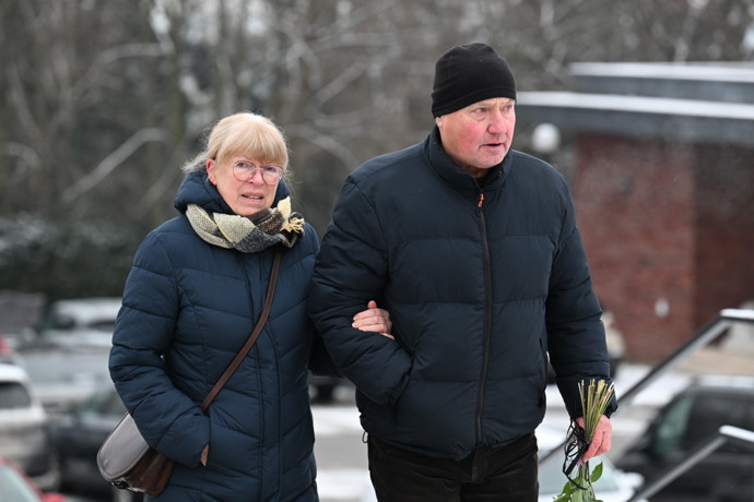 Rodina a přátelé přišli dát sbohem Pavlu Nečasovi.