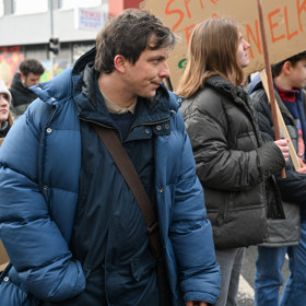 Kryštof Bartoš během natáčení seriálu Táta.