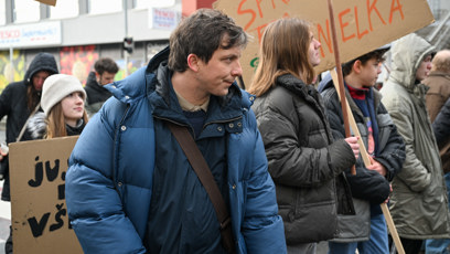 FOTO: Kryštof Bartoš během natáčení.