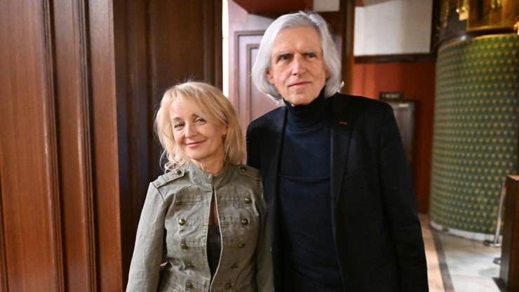 Veronika Žilková a její partner Ivan Hubač.