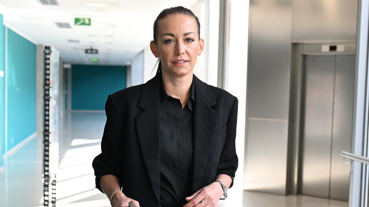 Agáta Hanychová dorazila k soudu, který se týkal péče o její dceru Rozárku.