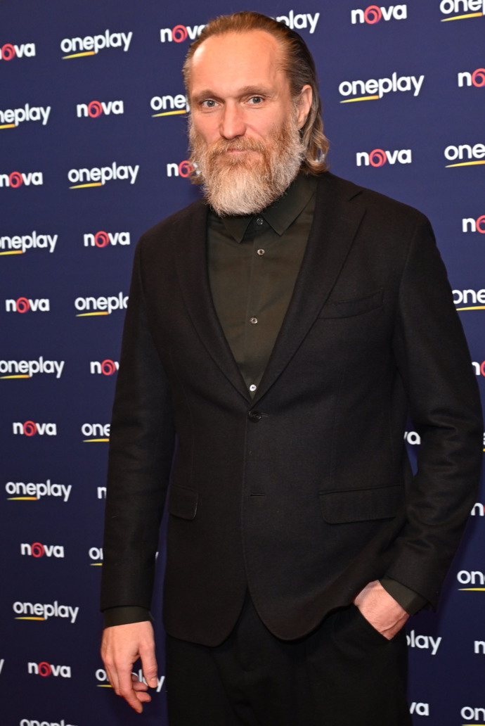 Marián Mitaš na premiéře série Metoda Markovič: Straka.