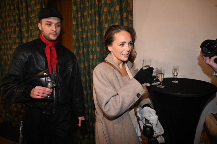 Lucie Vondráčková na premiéře série Metoda Markovič: Straka.