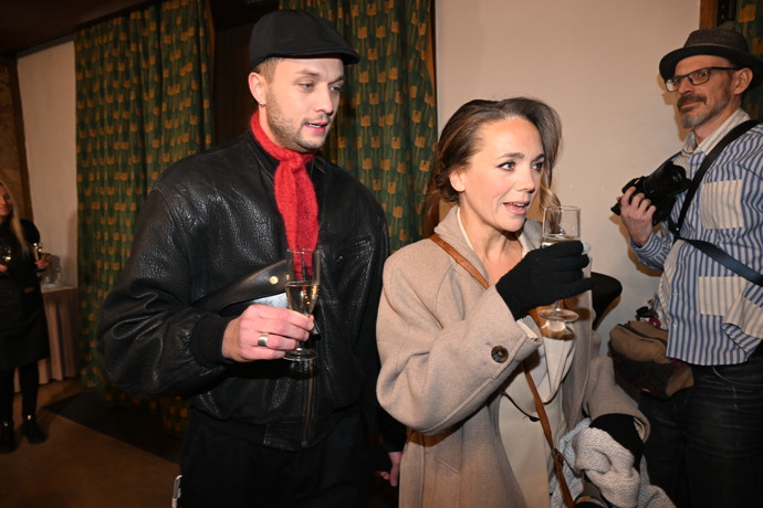 Lucie Vondráčková na premiéře.