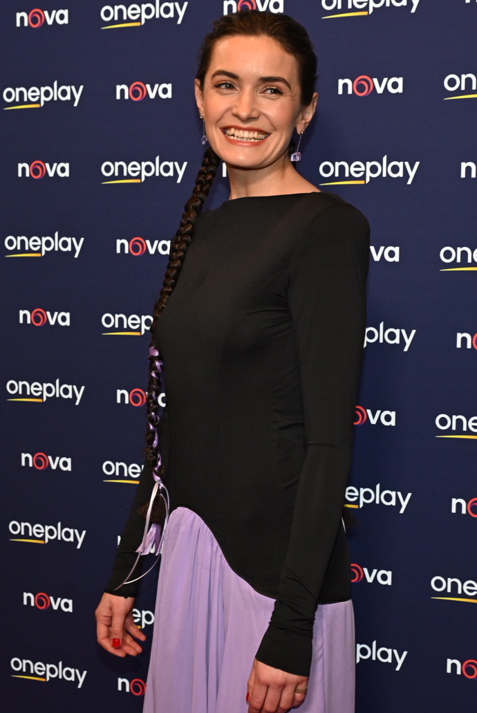 Sarah Haváčová na premiéře série Metoda Markovič: Straka.