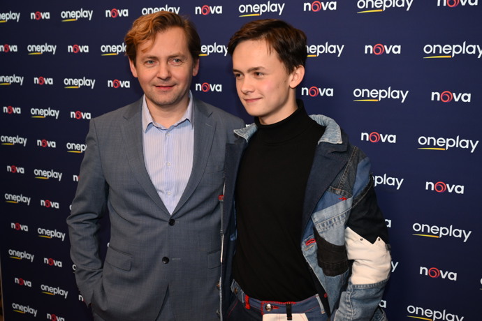 Petr Lněnička a Maxmilián Kocek na premiéře Metoda Markovič: Straka.